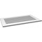 Ekena Millwork Vertical Surface Mount PVC Gable Vent: Functional, w/ 3-1/2"W x 1"P Standard Frame, 38"W x 22"H GVPVE38X2201SF - alternate 4